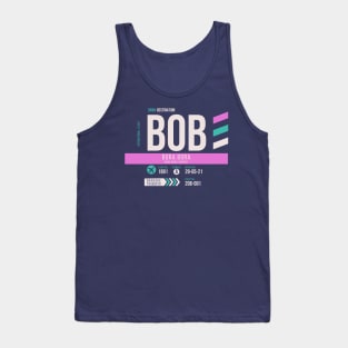 Bora Bora (BOB) Airport Code Baggage Tag D Tank Top